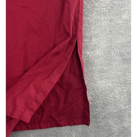 Bechamel Blouse M Red Native American Embroidery Metal‎ Indian Head Buttons VTG - Picture 6 of 13